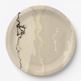 Rough Marble Paper Plate