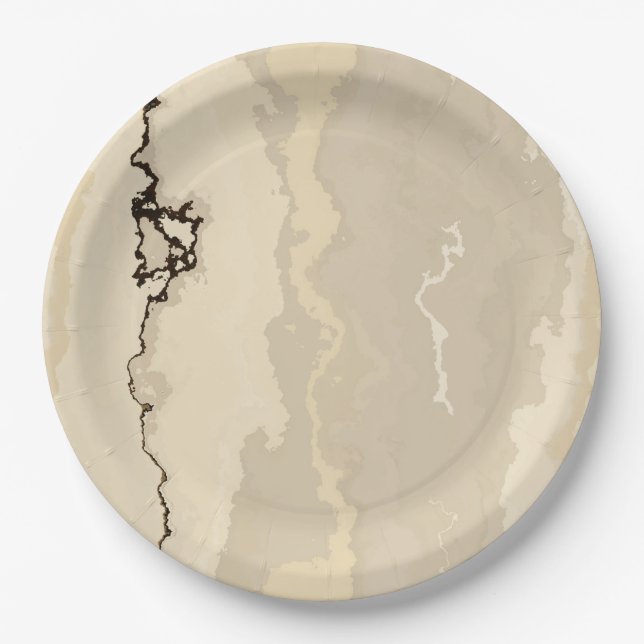 Rough Marble Paper Plate (Front)