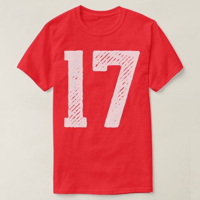 Rough Number 17 1 T-Shirt (Design Front)