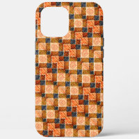 Rough orange chess parts forming new square shapes