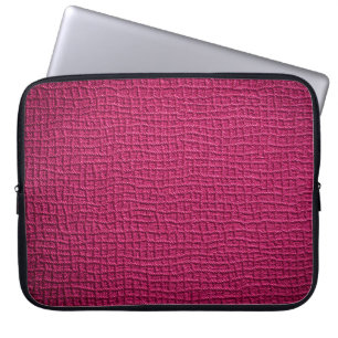 Rough pink leather laptop sleeve
