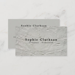 Rough Plaster Effect, Rustic Business Card