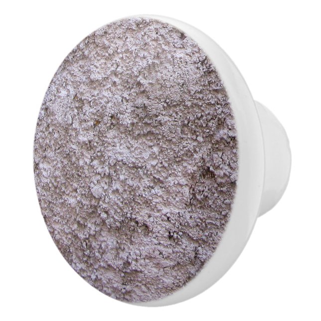 Rough Raw Beton Grey Construction Wall Ceramic Knob (Right)