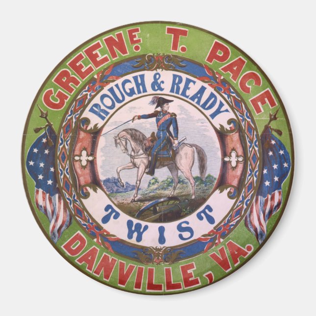 Rough & Ready Twist Tobacco Label Magnet (Front)