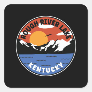 Rough River Lake Kentucky Sunset Square Sticker