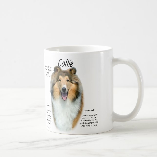 Rough Sable Collie Mug (Right)