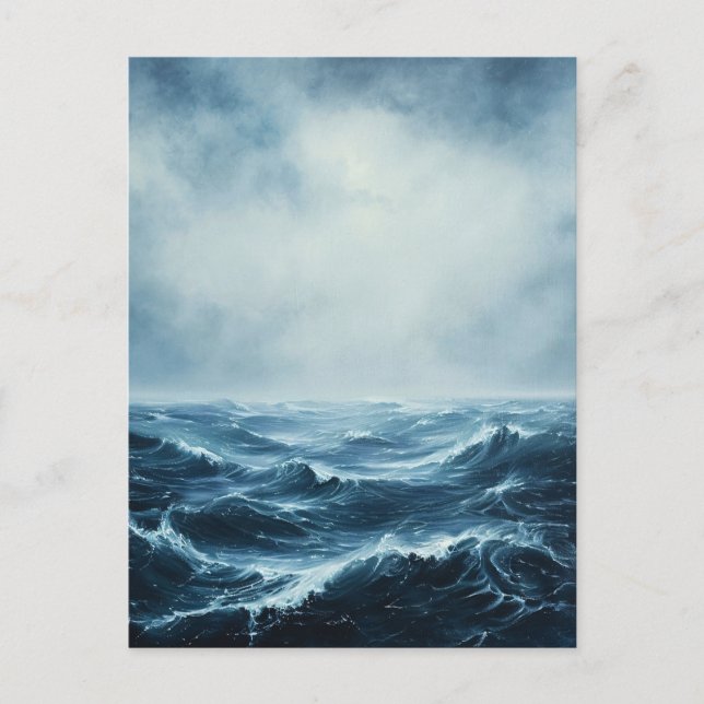 Rough Seas Ocean Waves Postcard (Front)