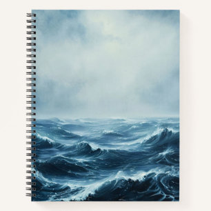 Rough Seas Ocean Waves Spiral Notebook