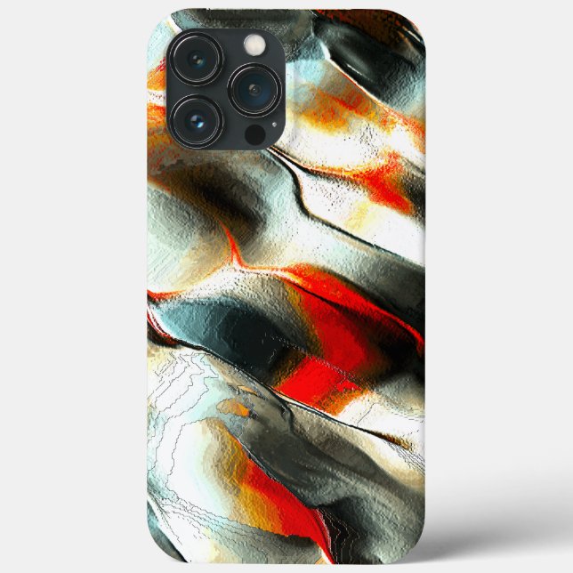 Rough silvery rock over burning ember, intensity Case-Mate iPhone case (Back)