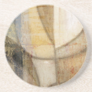 Rough Textured Earth Tone Painting Coaster