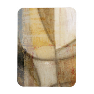 Rough Textured Earth Tone Painting Magnet