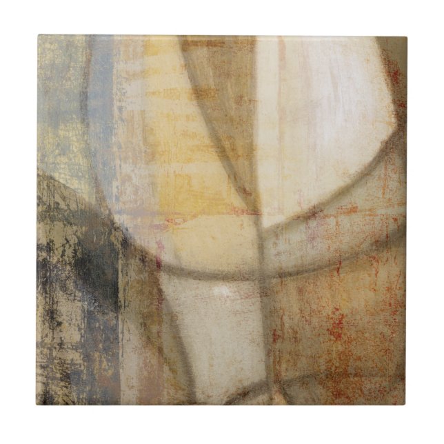 Rough Textured Earth Tone Painting Tile (Front)