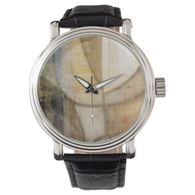 Rough Textured Earth Tone Painting Watch (Front)