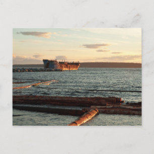 Rough Water Hulk Postcard