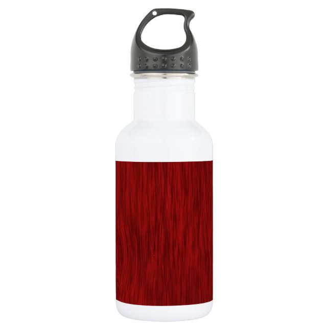 Rough Wood Grain Background - Red 532 Ml Water Bottle (Front)