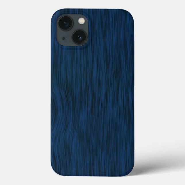 Rough Wood Grain Look Background Deep Blue Case-Mate iPhone Case (Back)