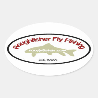 roughfisher.com Oval sticker