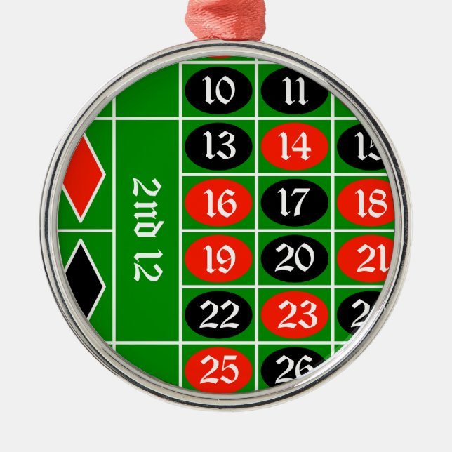roulette2 metal tree decoration (Front)