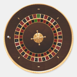 roulette classic round sticker
