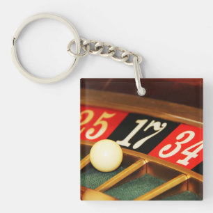 Roulette Game Casino Key Ring