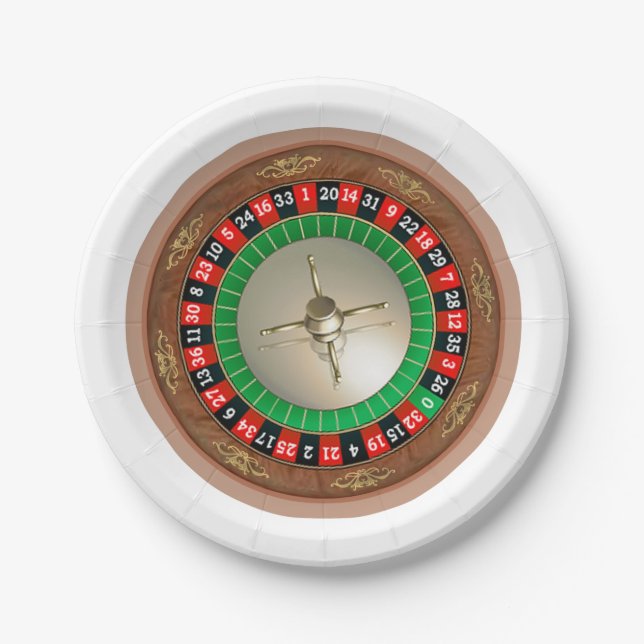 Roulette Paper Plates (Front)