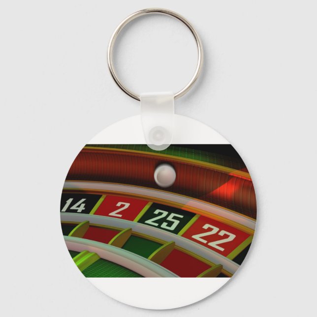 Roulette Rulet Casino Game Key Ring (Front)