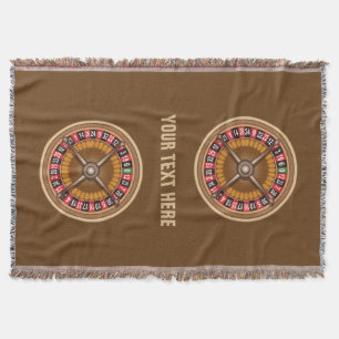 Roulette Wheel custom throw blanket