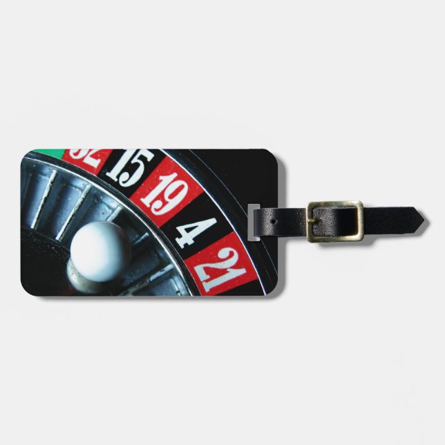 Roulette Wheel Luggage Tag (Front Horizontal)