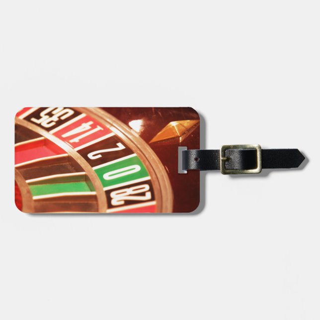 Roulette Wheel Luggage Tag (Front Horizontal)