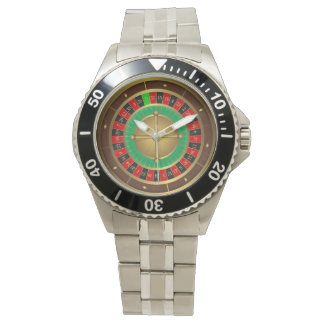 Roulette Wheel Stainless Steel Watch
