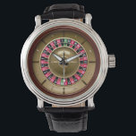 Roulette Wheel Watch<br><div class="desc">A fun and unique watch with a roulette wheel face.   Choose from a variety of watch styles.</div>