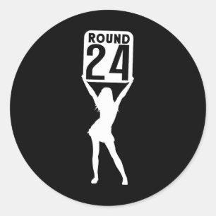 Round 24 classic round sticker