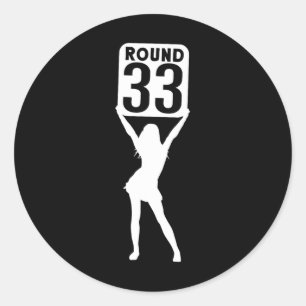 Round 33 classic round sticker