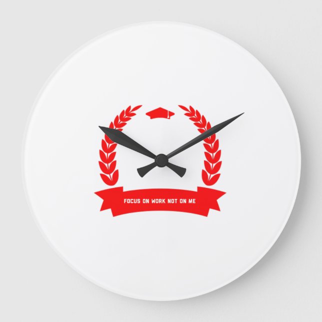 Round Acrylic Wall Clock - Beautiful Design (Front)