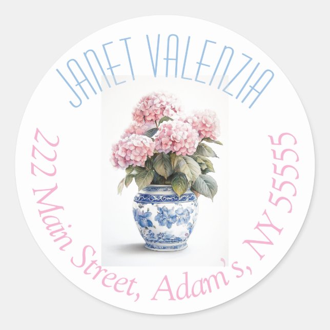 Round address labels (Front)