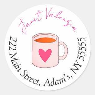 Round address labels