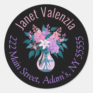 Round address labels