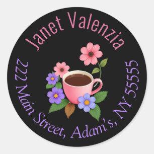 Round address labels