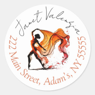 Round address labels