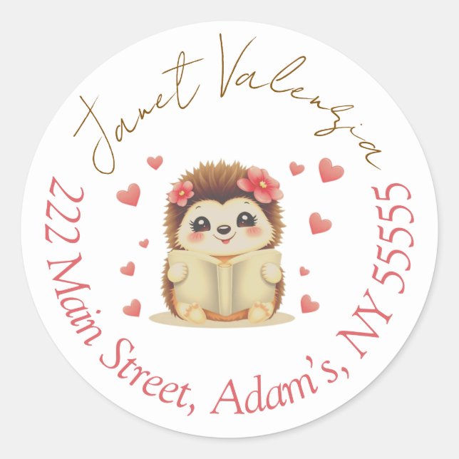 Round address labels (Front)