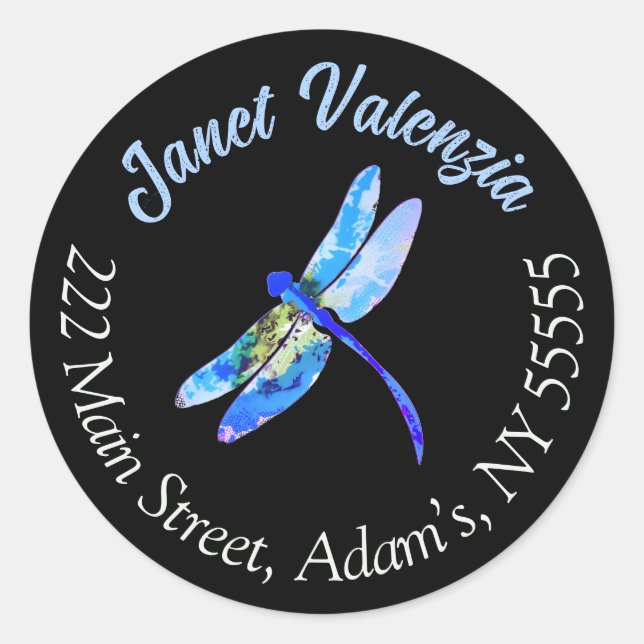 Round address labels (Front)