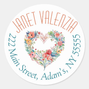 Round address labels
