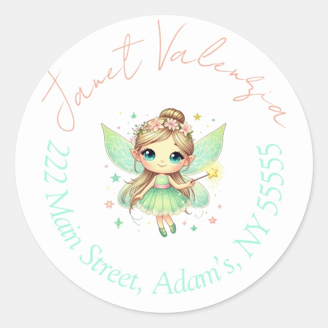 Round address labels (Front)
