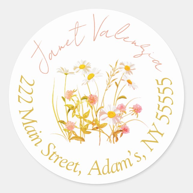 Round address labels (Front)