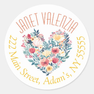Round address labels