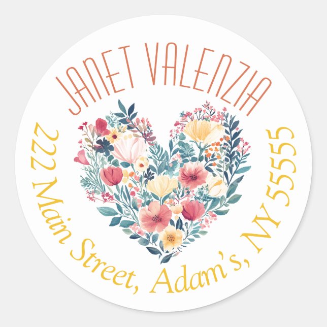 Round address labels (Front)