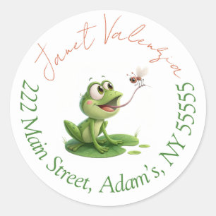 Round address labels
