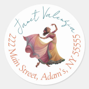 Round address labels