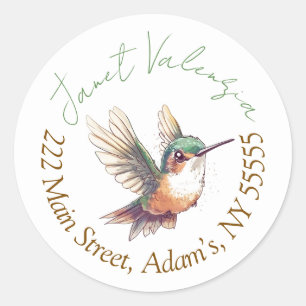 Round address labels