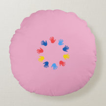 Round Almofada (40.64cm) Hands